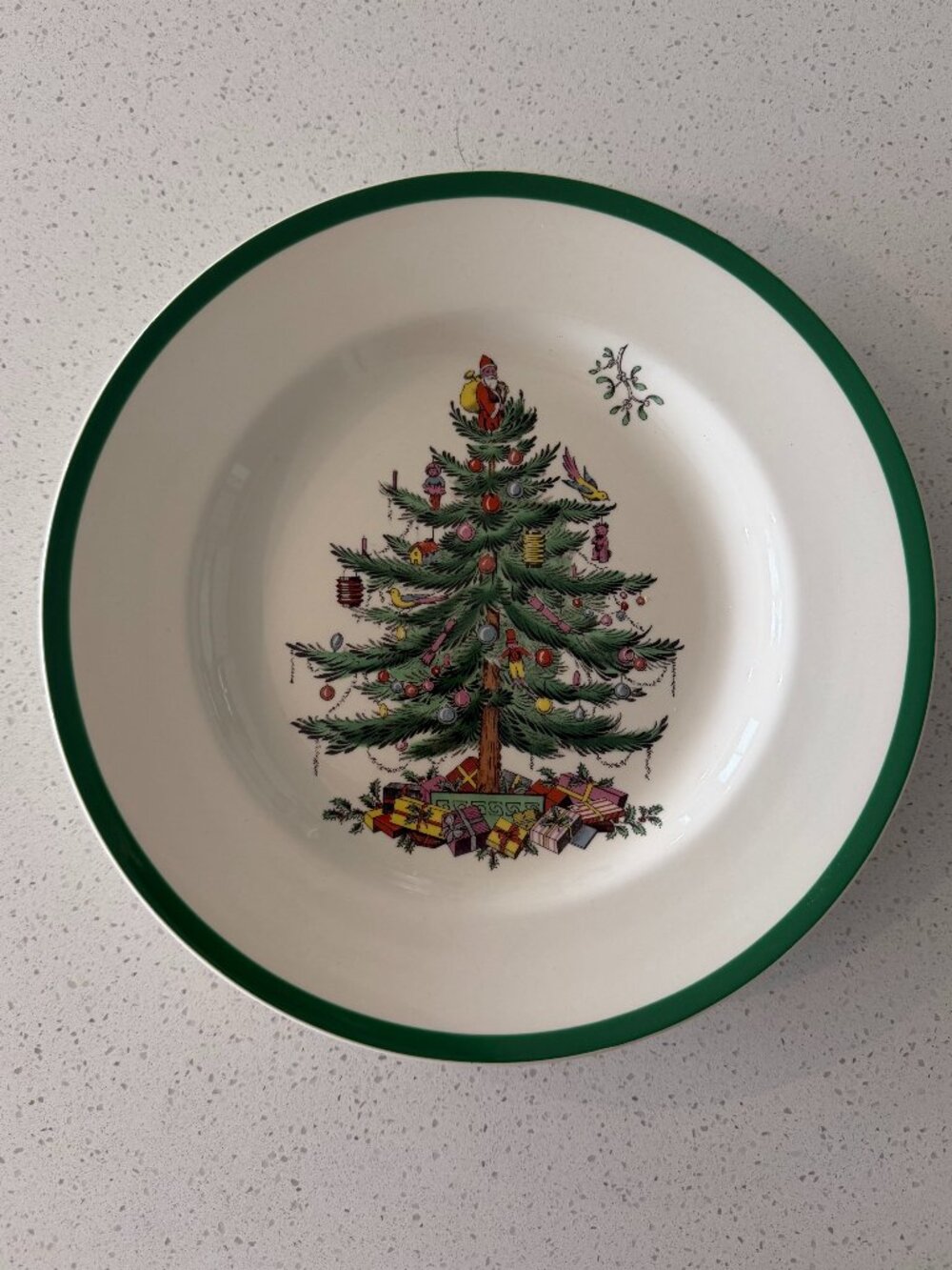 Spode Christmas Tree Dinner Plates Set of 4